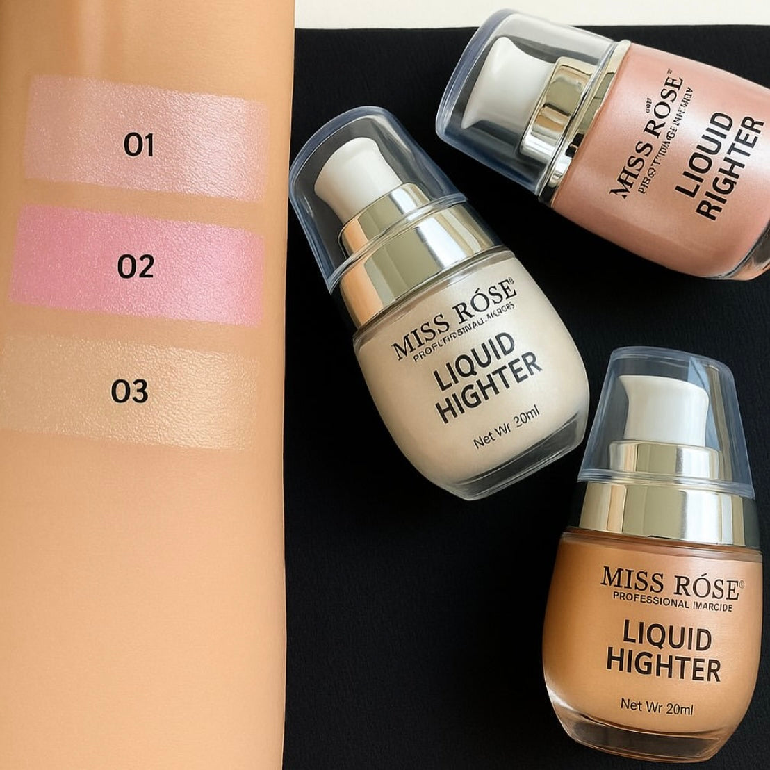Miss Rose Liquid Highlighter (Pack of 3) – 30ml