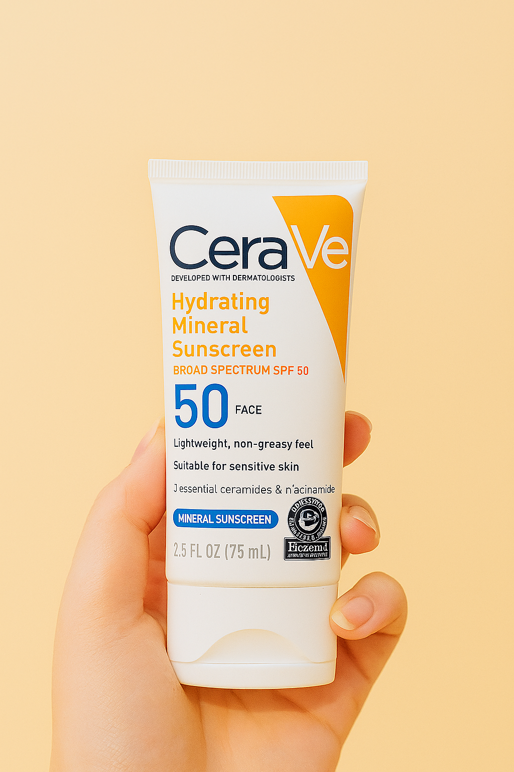 CeraVe Hydrating Mineral Sunscreen Face Lotion SPF 50