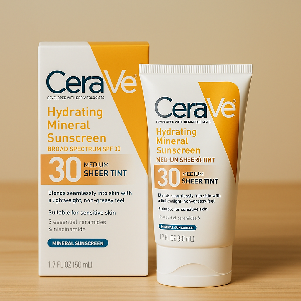 CeraVe 4-in-1 Skincare Kit | Cleanser, Serum, Night Cream & Sunscreen