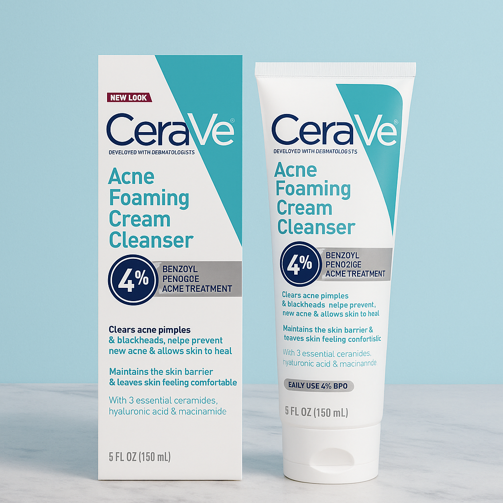 CeraVe 4% Benzoyl Peroxide Acne Cleanser