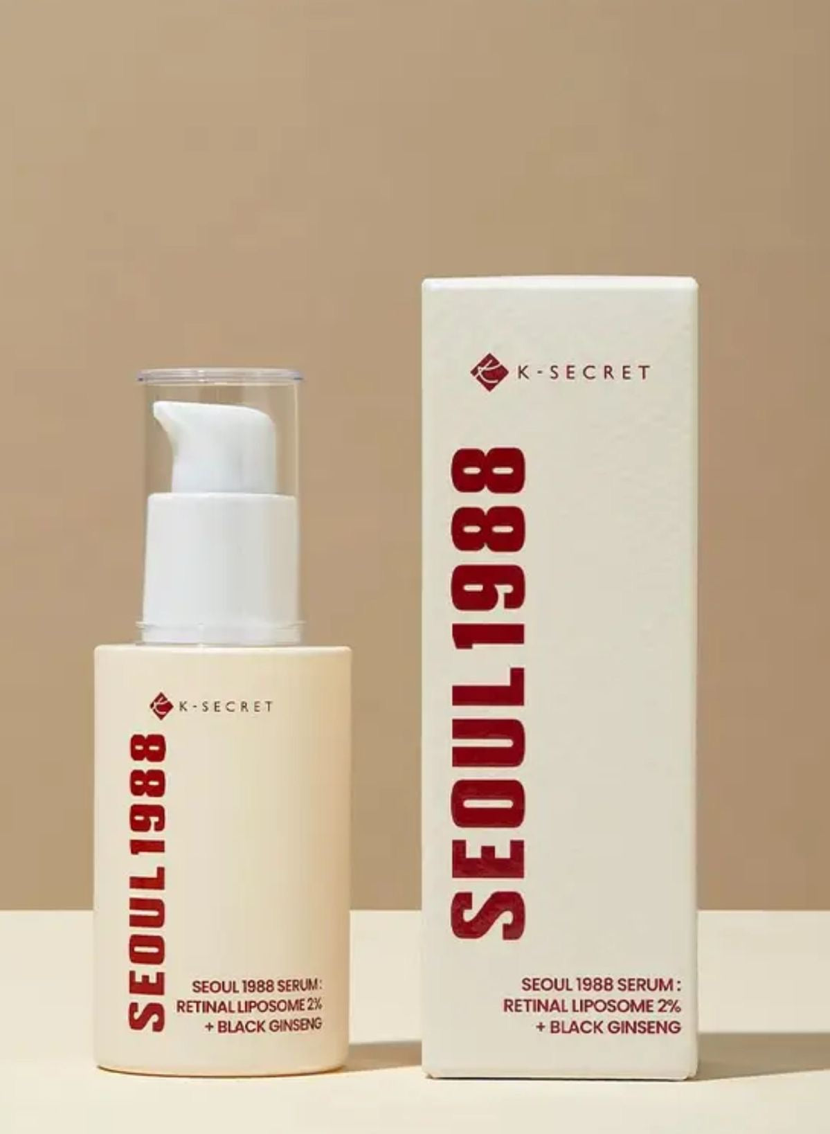 K-Secret Seoul 1988 Serum – Retinol Liposome 2% + Black Ginseng (30ml)