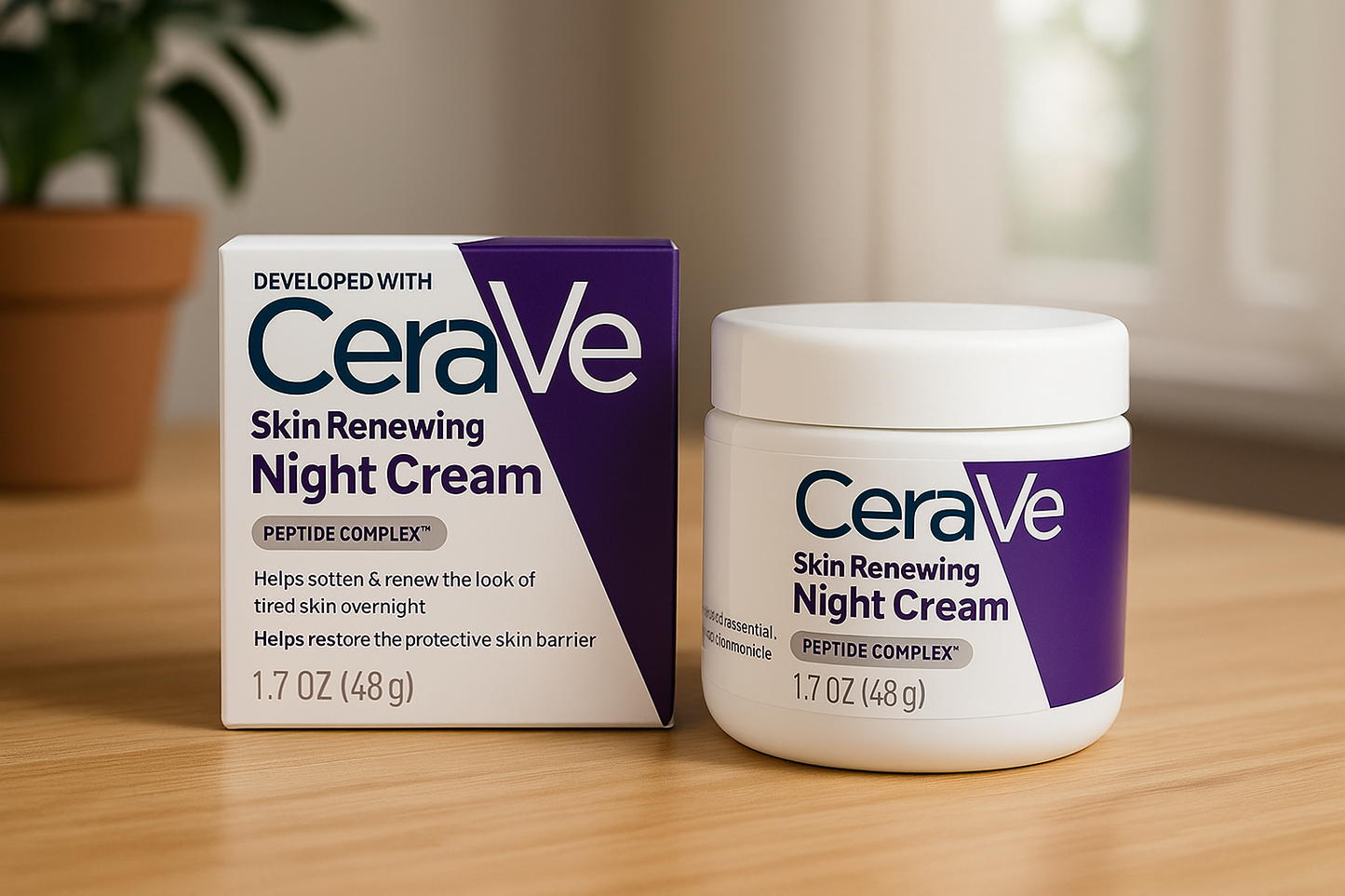 CeraVe 4-in-1 Skincare Kit | Cleanser, Serum, Night Cream & Sunscreen